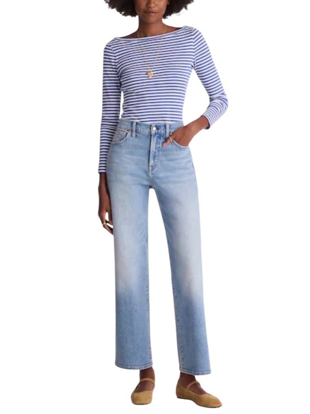 MADEWELL Women’s The Perfect Vintage Wide-Leg Crop Jean High Rise Size 29